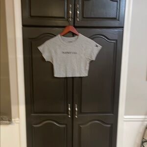 PLAYBOY Gray Crop Top for Women